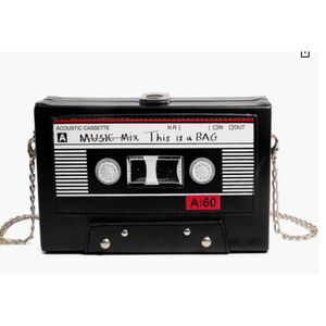 KUANG! NWT Retro Tape Shaped Clutch Box Shoulder Bag Purse